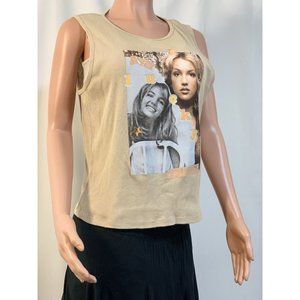 *NEW W/T  BRITNEY SPEARS Lucky Womens Size XXL Tank Top Plus Size Shirt (2XL)